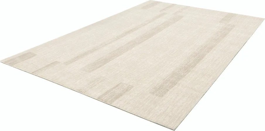 Covor bej din lână 133x190 cm Agnus Brush Lines – Agnella