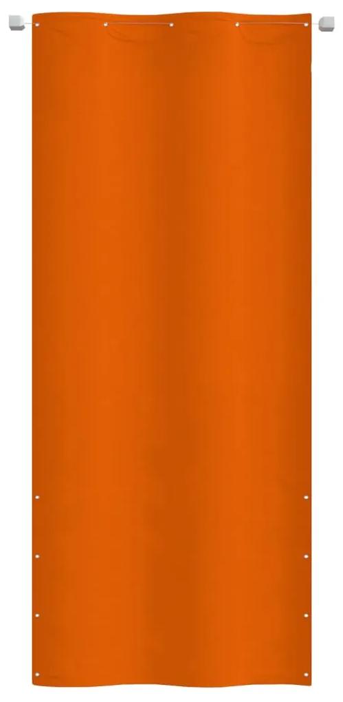 Paravan de balcon, portocaliu, 100 x 240 cm, tesatura oxford Portocaliu, 100 x 240 cm