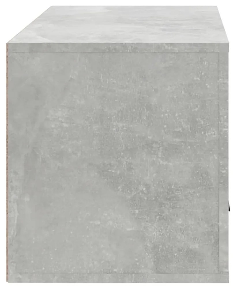 Pantofar de perete, gri beton, 70x35x38 cm, lemn prelucrat 1, Gri beton