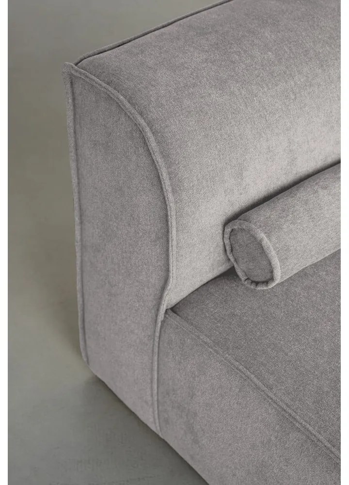 Șezlong modular gri deschis (cu colț pe partea stângă ) Flex Felix – Miuform