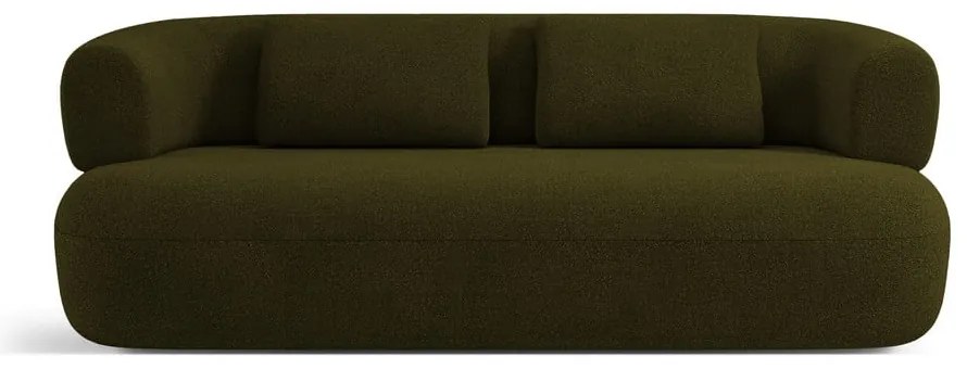 Canapea verde cu tapițerie din țesătură bouclé 178 cm Jenny – Micadoni Home