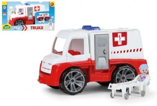 Auto Truxx ambulanță din plastic 29cm cu figura