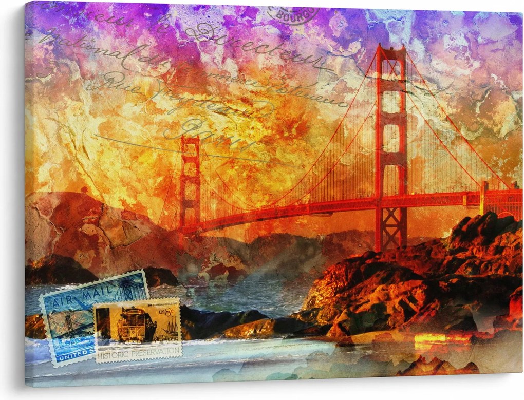 Tablou - Golden Gate, SanFrancisco, California (70x50 cm)
