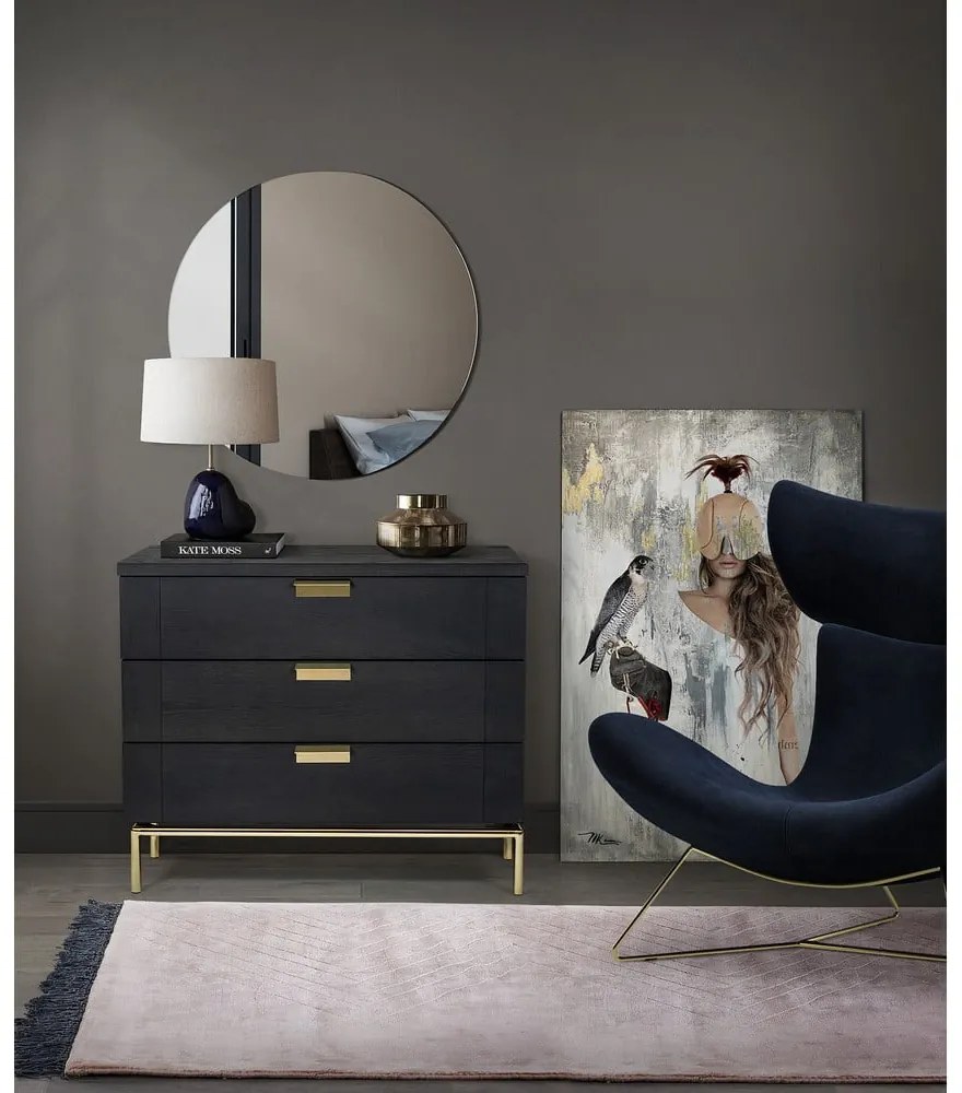 Servantă Woodman Pimlico, 75 x 91 cm, negru