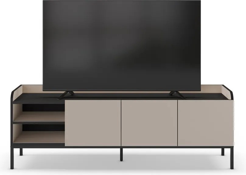 Comodă TV crem 160x55x42 cm Adara – Marckeric