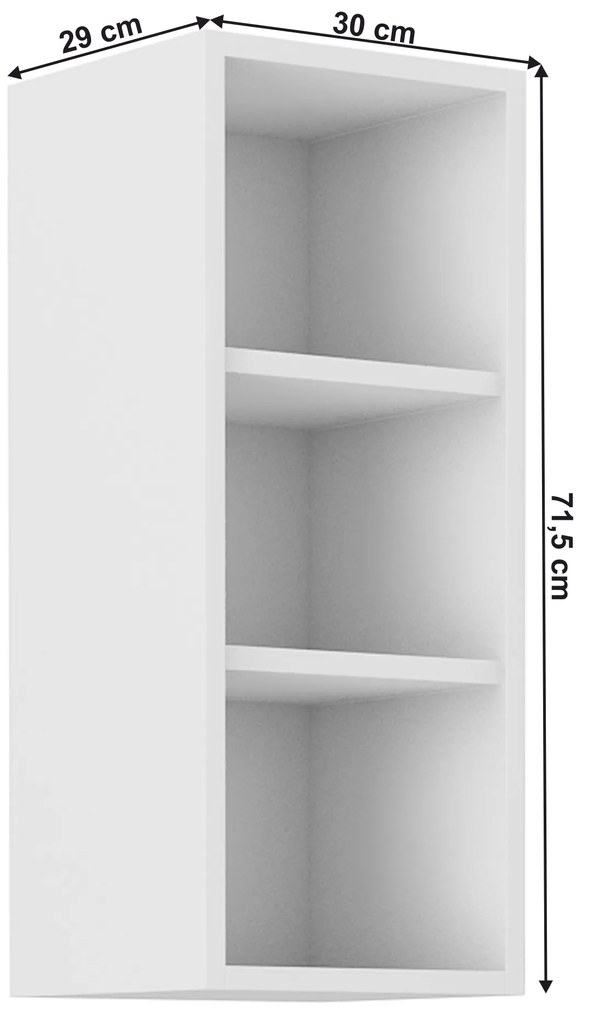 Raft de bucătărie superioară Lesana 1 (alb) 30 G-72 OTW. 1063931