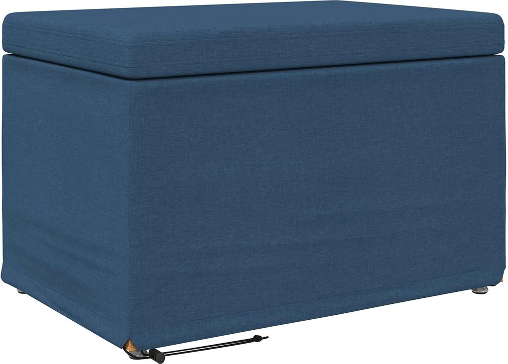 vidaXL Taburet albastru 61 x 41 x 40 cm Stofă și lemn prelucrat