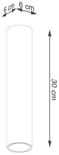 Spot Sollux SL.1203 LAGOS 1xGU10/10W/230V 30 cm auriu