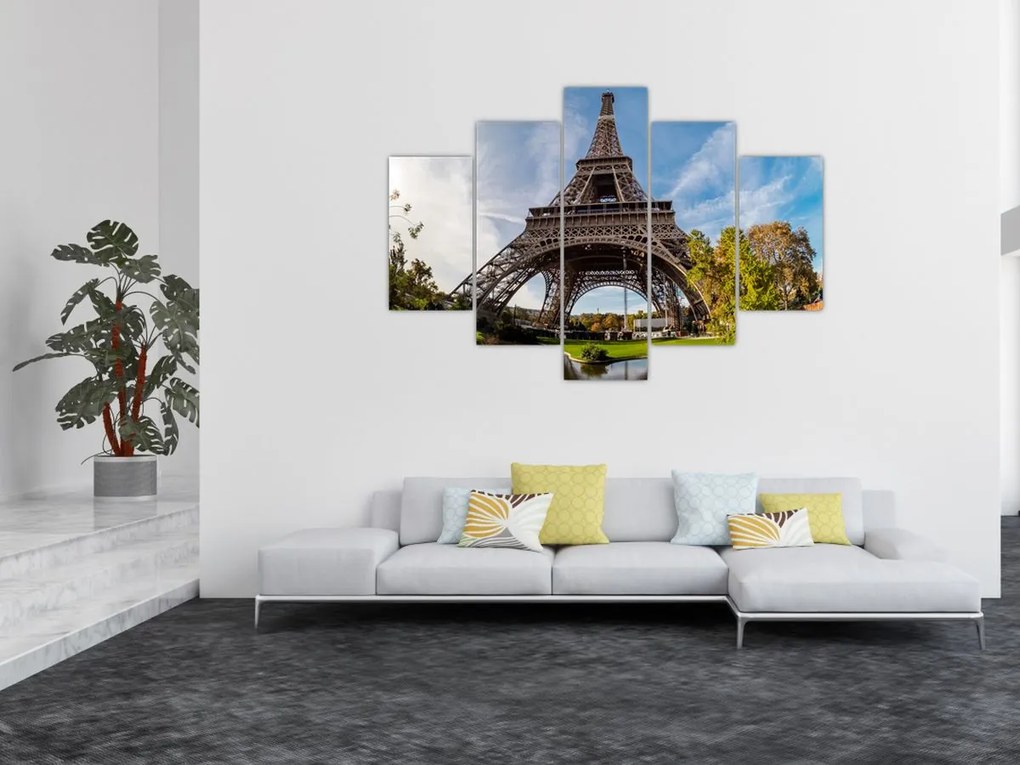 Tablou - Turnul Eiffel colorat (150x105 cm)