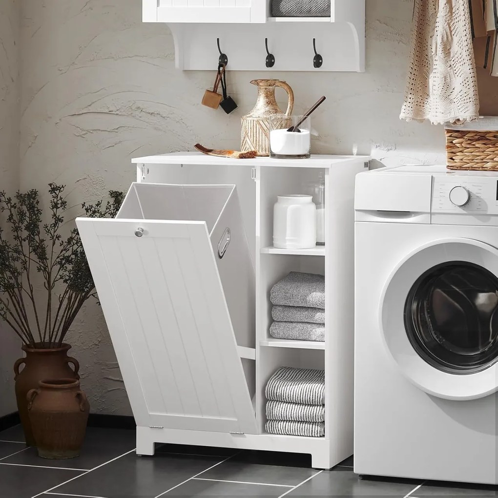 LOTUS26 - Cos de rufe Alb, 60 cm - Mobilier Baie Lotus