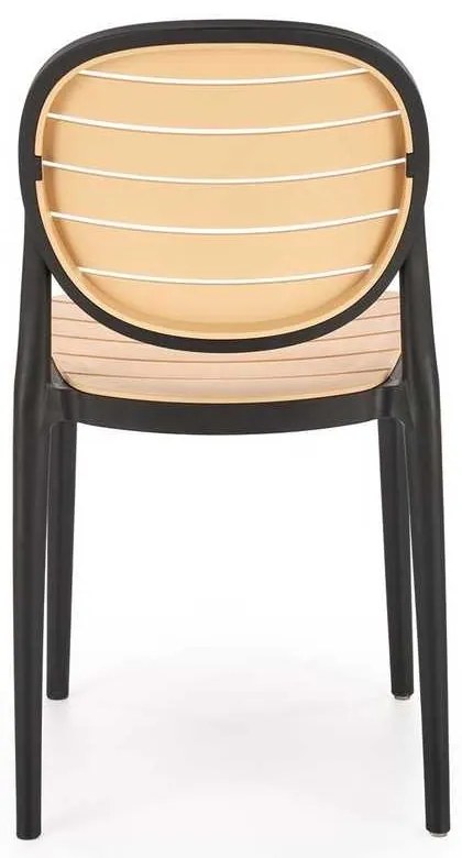 Scaun de bucătărie Josie, maro / negru