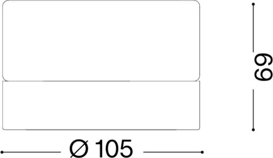 Ideal Lux - Plafonieră LED pentru baie LOLLY 1xGX53/9W/230V Ø10,5 cm negru/fumuriu