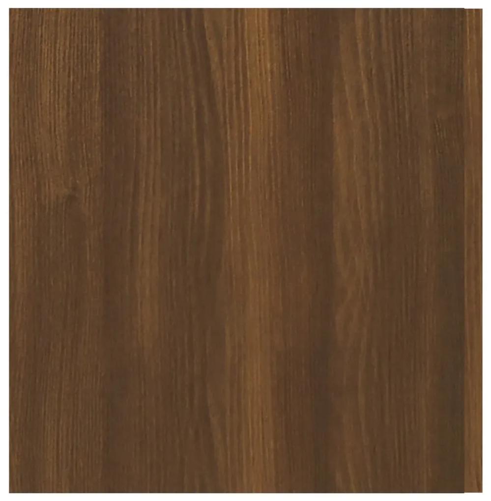 Dulap de perete, stejar maro, 80x39x40 cm, lemn prelucrat 1, Stejar brun