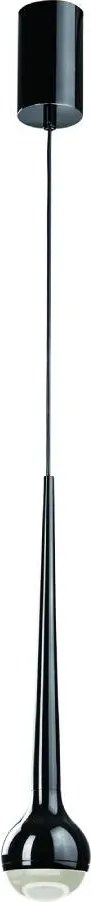 Pendul LED din metal negru cu sticla Cappi