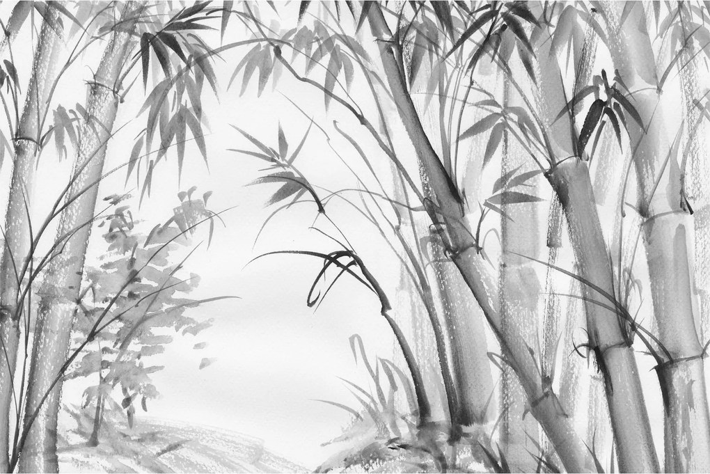 Tablou - Pădure de bambus (90x60 cm)