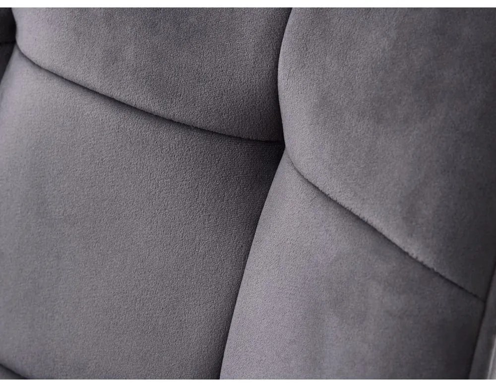 Set de scaune de sufragerie gri cu cotiere 2 buc. tapițat Nolan Square – Unique Furniture