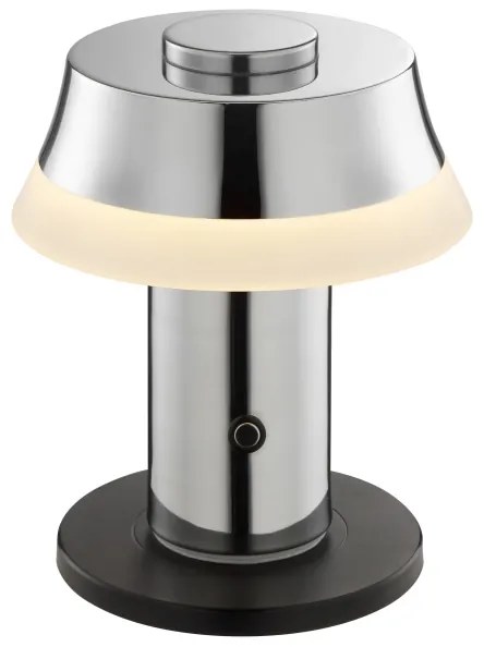 Brilliant - Lampă de masă LED tactilă, dimabilă și reîncărcabilă KINICH LED/2,5W/5V 2700K crom lucios