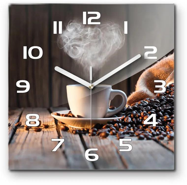Ceas din sticlă pătrat ceașcă de cafea