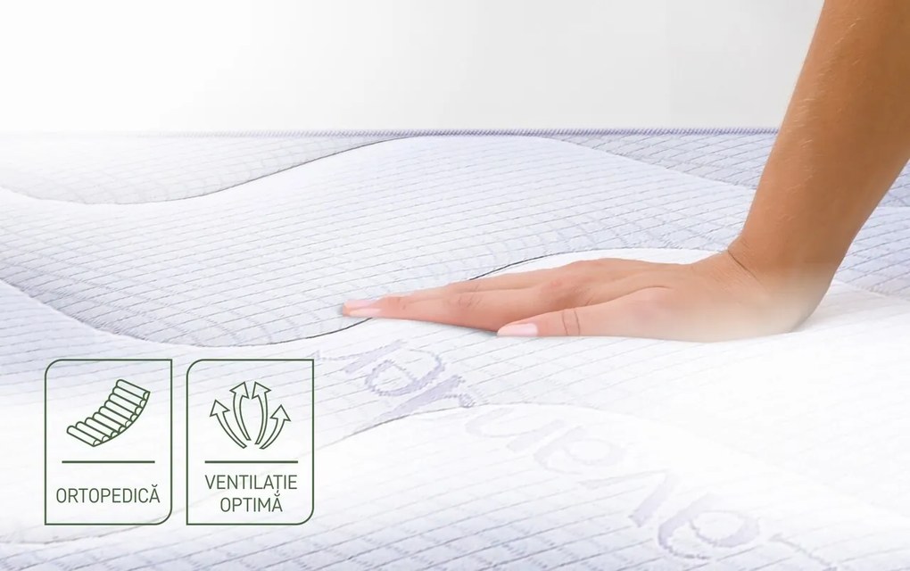 Saltea Green Future, Lavanda Therapy 14+2, Memory Arctic Gel, Super Ortopedica, Anatomica 140x200 cm