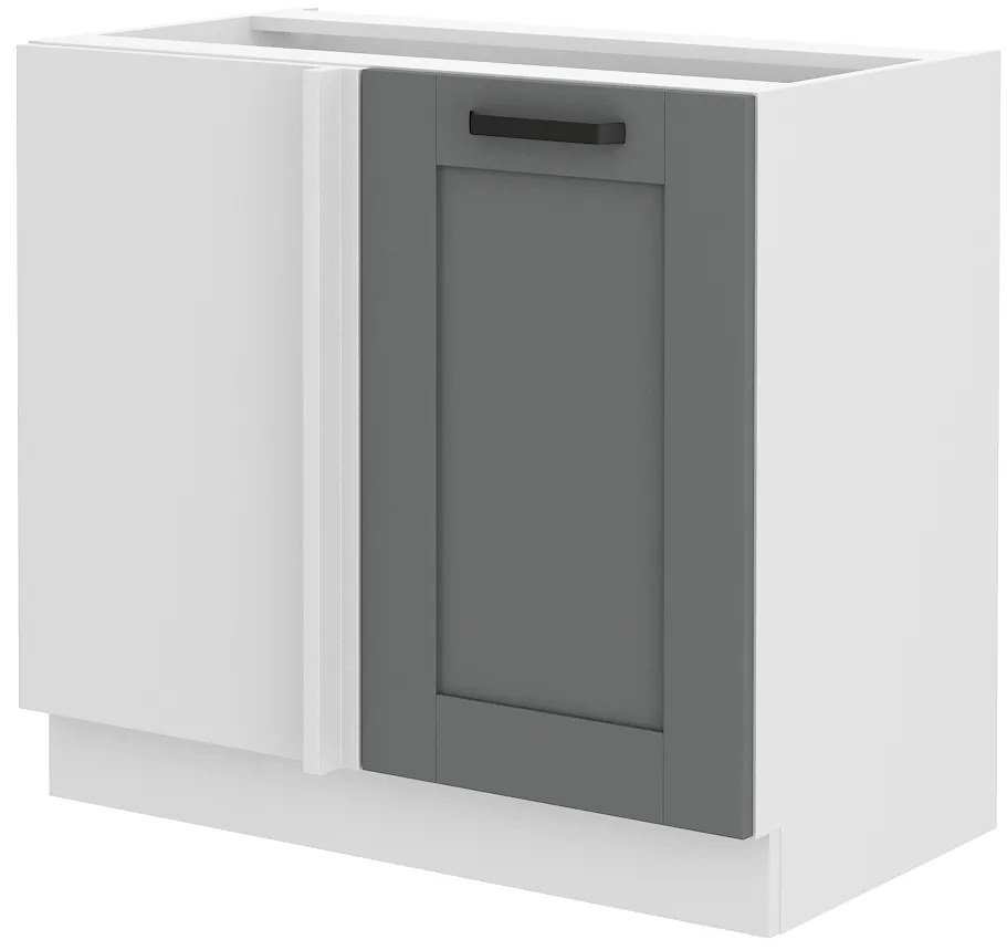 Dulap inferior de bucătărie Lucid 105 ND 1F BB (dustgrey + alb). 1045534
