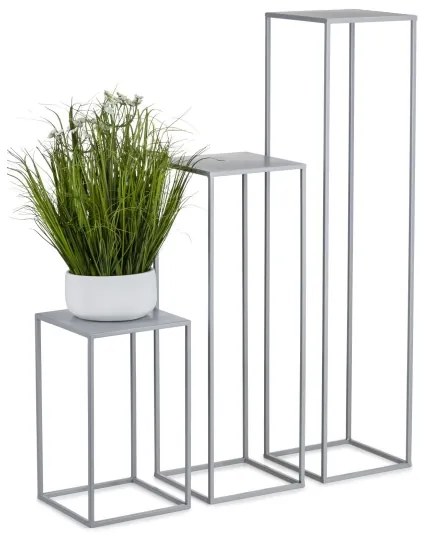 Suport de flori 70x24 cm gri