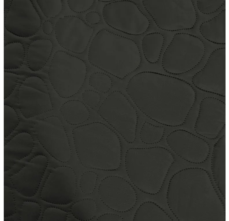 Cuvertura de pat gri inchis cu model STONE Dimensiuni: 200 x 220 cm