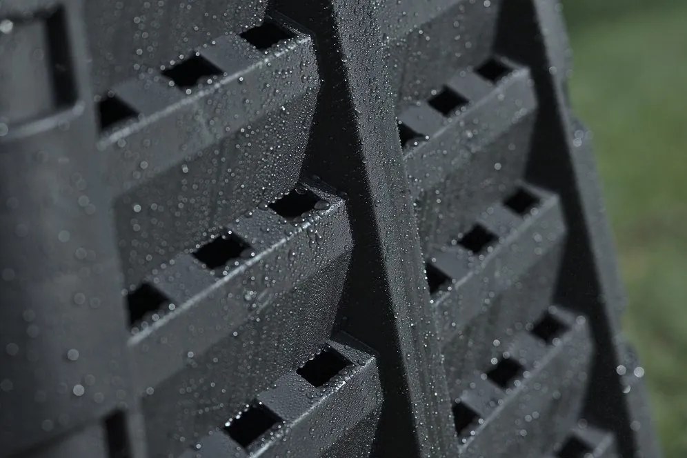 Composter din plastic pentru grădină, negru, 740 l