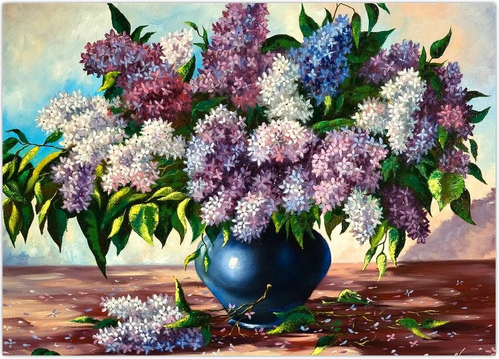 Tablou - Buchet de liliac (70x50 cm)