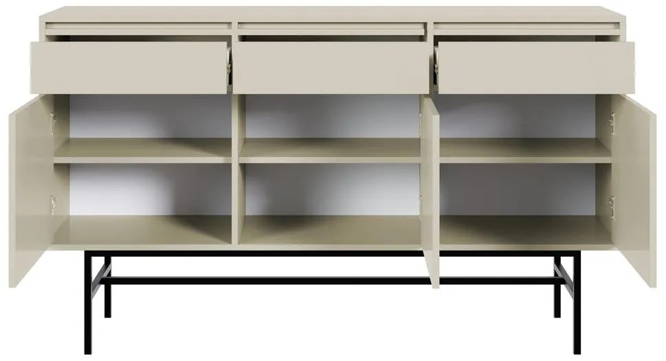 Comodă Evane E10 (gri + negru). 1100189