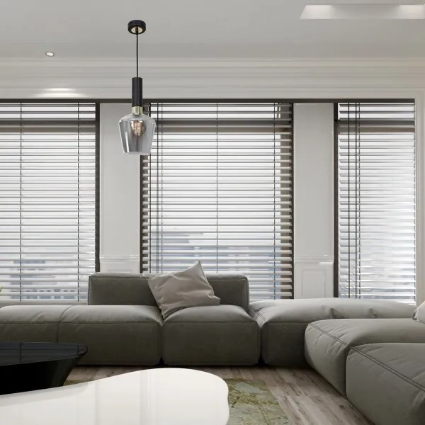 Lustră pe cablu ROMA BLACK 1xE27/60W/230V