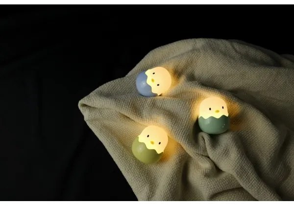 Lampă LED RGB tactilă reîncărcabilă dimabilă pentru copii MegaLight EGGY EGG LED/5V