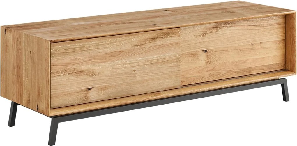 Comodă TV stejar masiv Madison, 200 × 50 × 52 cm