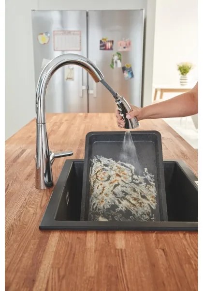 GROHE K700U 31654AP0 - Chiuvetă 533 × 457 mm, granit negru/negru