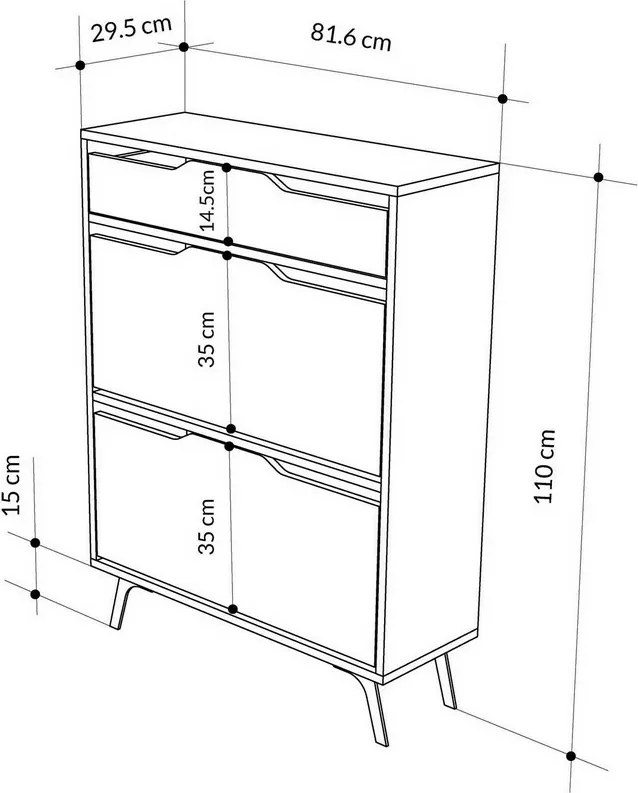 Botník Astat Light Mocha