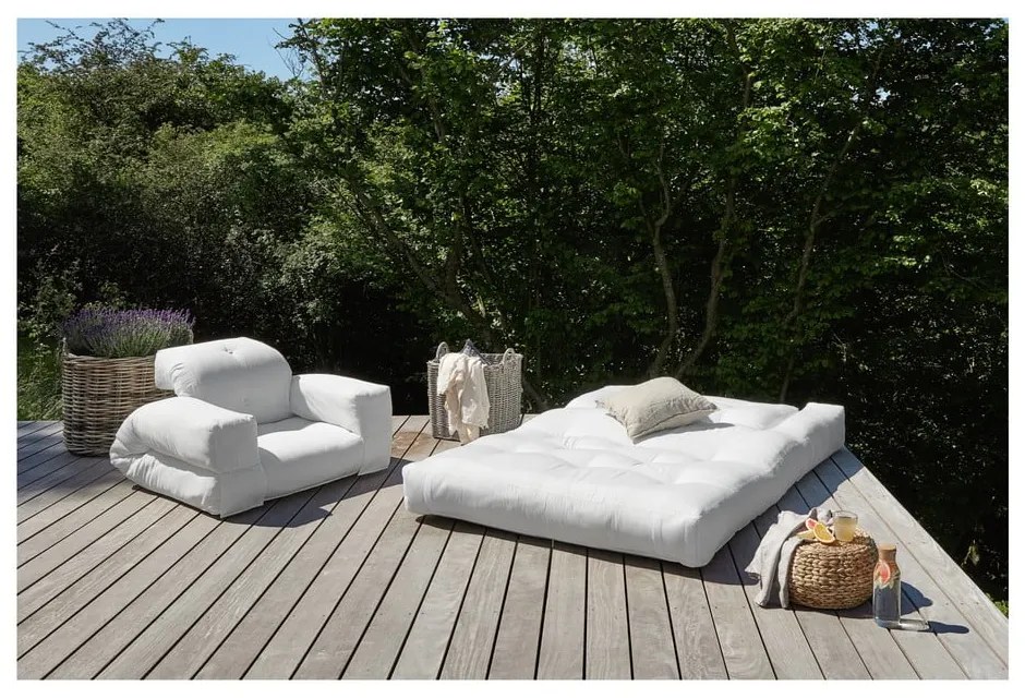 Scaun extensibil adecvat pentru exterior Karup Design Design OUT™ Hippo Beige, bej