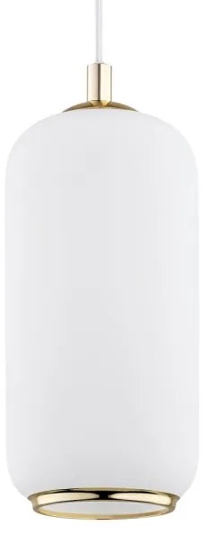 Lustră pe cablu PALLADO 1xE27/15W/230V aurie/albă Argon 4993