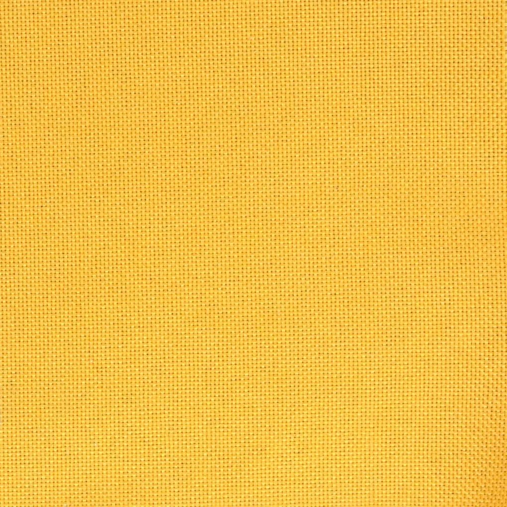 Scaune de bucatarie pivotante, 2 buc., galben mustar, textil 2, galben mustar