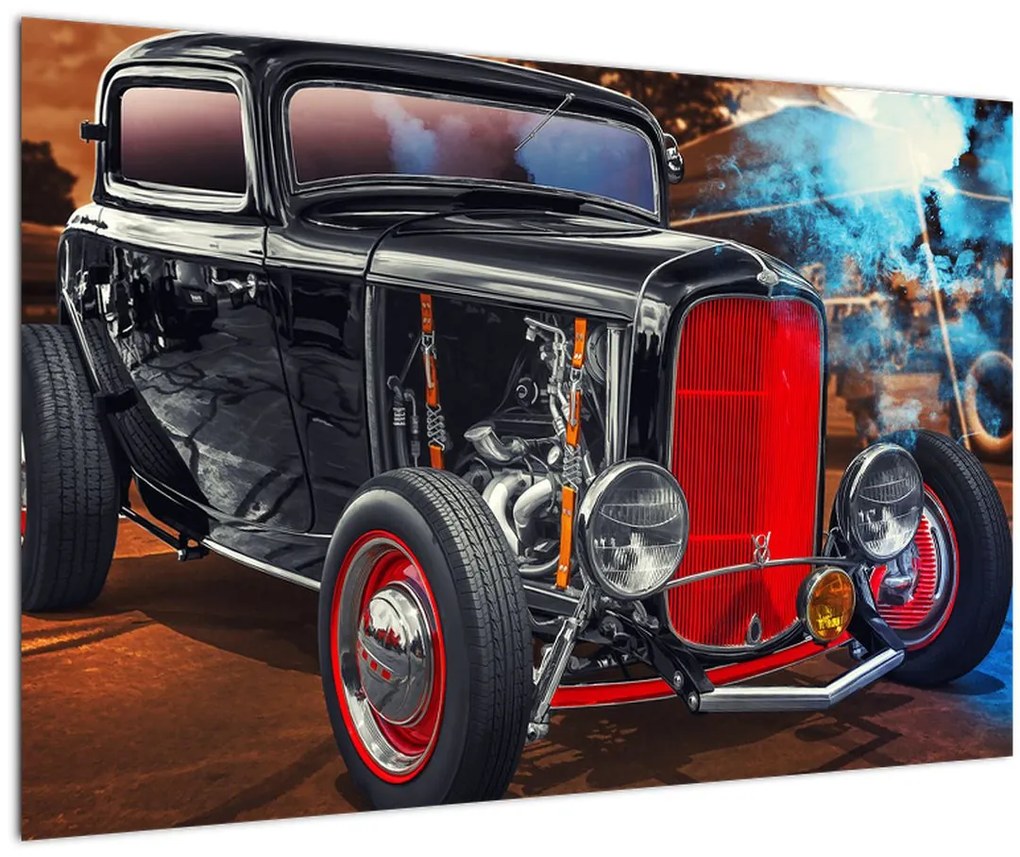Tablou cu mașina veteran (90x60 cm)