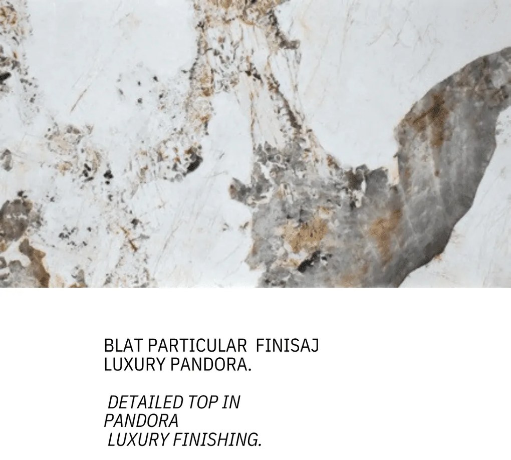 MASA PANDORA LUX- STICLA CERAMICA CU PICIOR METALIC