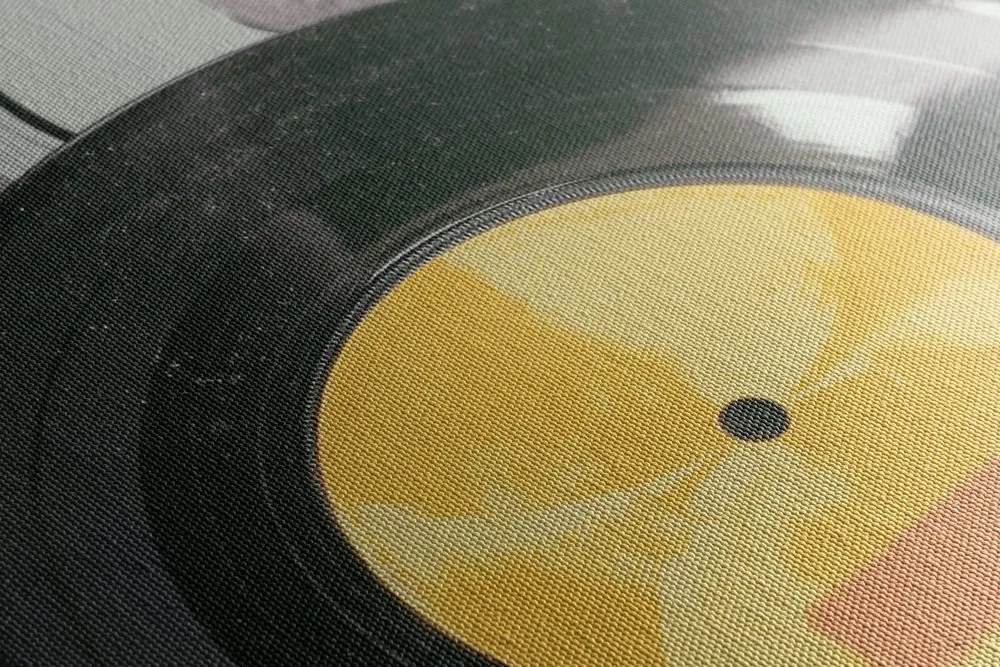 Tablou discuri vechi de gramofon