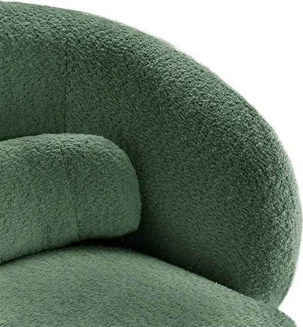 Fotoliu pivotant tesatura boucle verde BOSSA NOVA