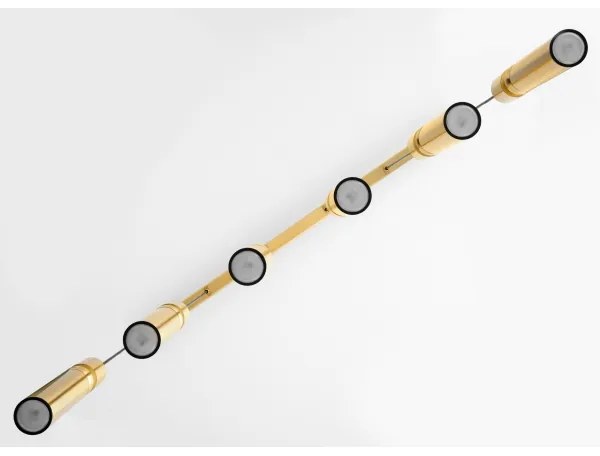 Lustră pe cablu Jupiter 2011 ALAS 6xGU10/10W/230V auriu