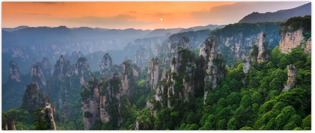 Tablou - Parcul forestier național Zhangjiajie (120x50 cm)