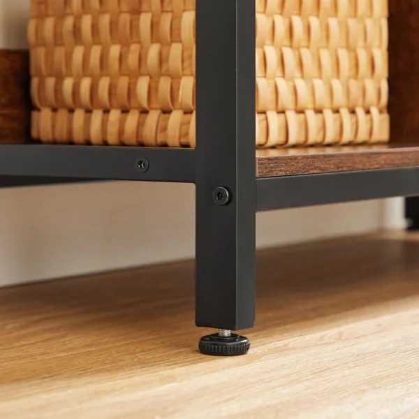 Bibliotecă NAVARO maro/negru