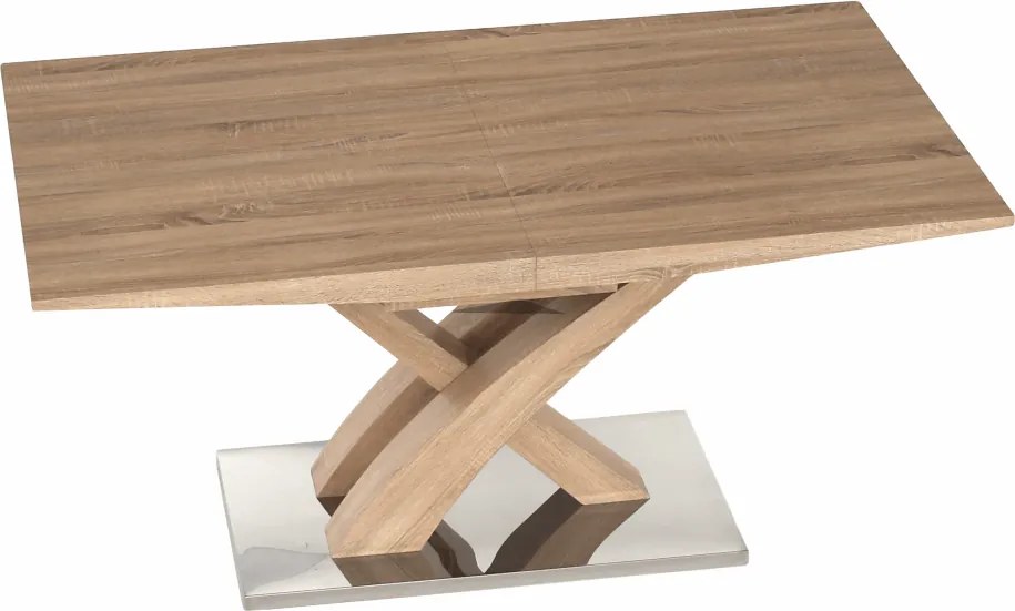 Masă dining,  stejar, 160-200x90 cm, BONET NEW TIP 2