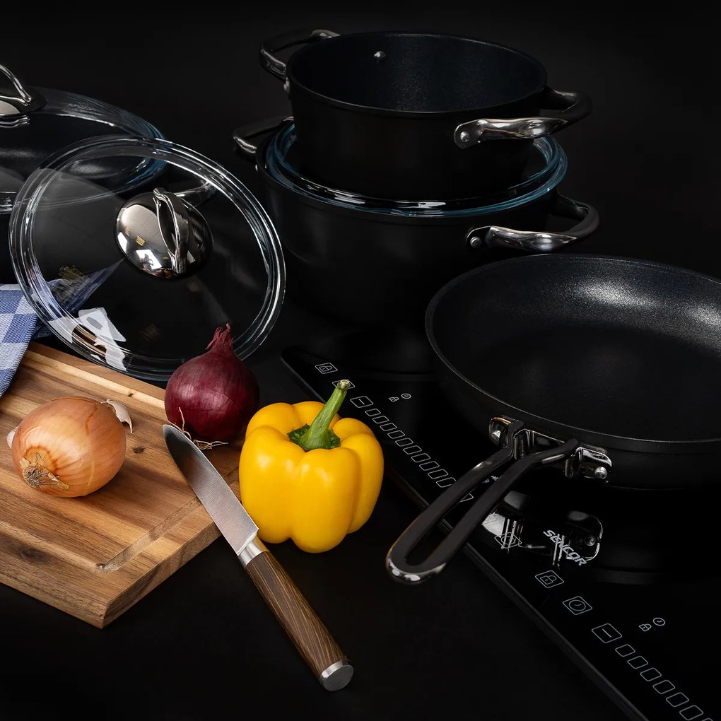 Set de oale de gătit antiaderente 4Home Titaniumdin 7 piese