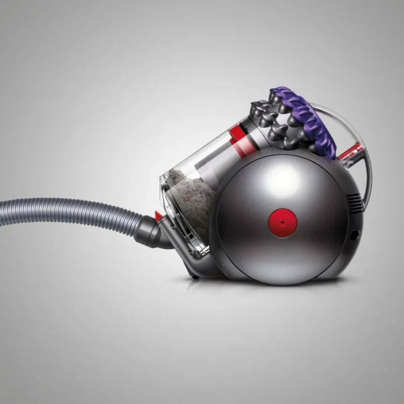 Aspirator fara sac Dyson Big Ball Parquet 2 228566-01, 600 W, 165 AW, 1,5 l, Tehnologie Radial Root Cyclone in 2 trepte, Recuperare automata in pozitie verticala, Nichel/Violet