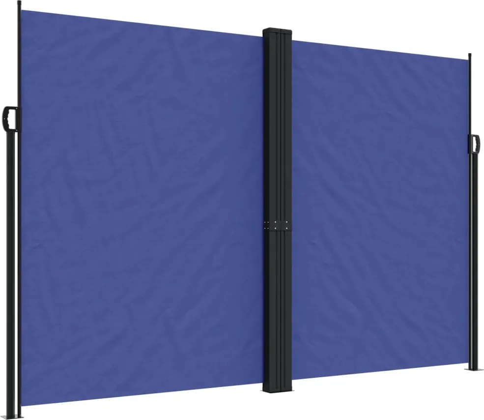 vidaXL Copertină laterală retractabilă, albastru, 220x1200 cm