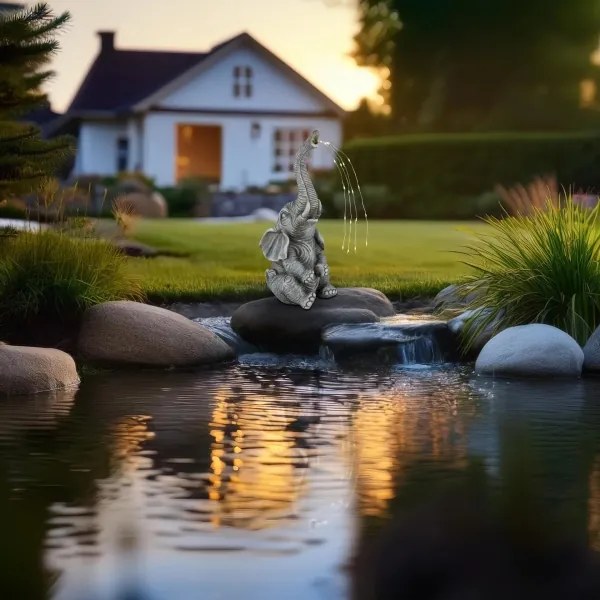 Globo 33884 - Decorațiune solară LED 20xLED/0,02W/3V IP44 elefant