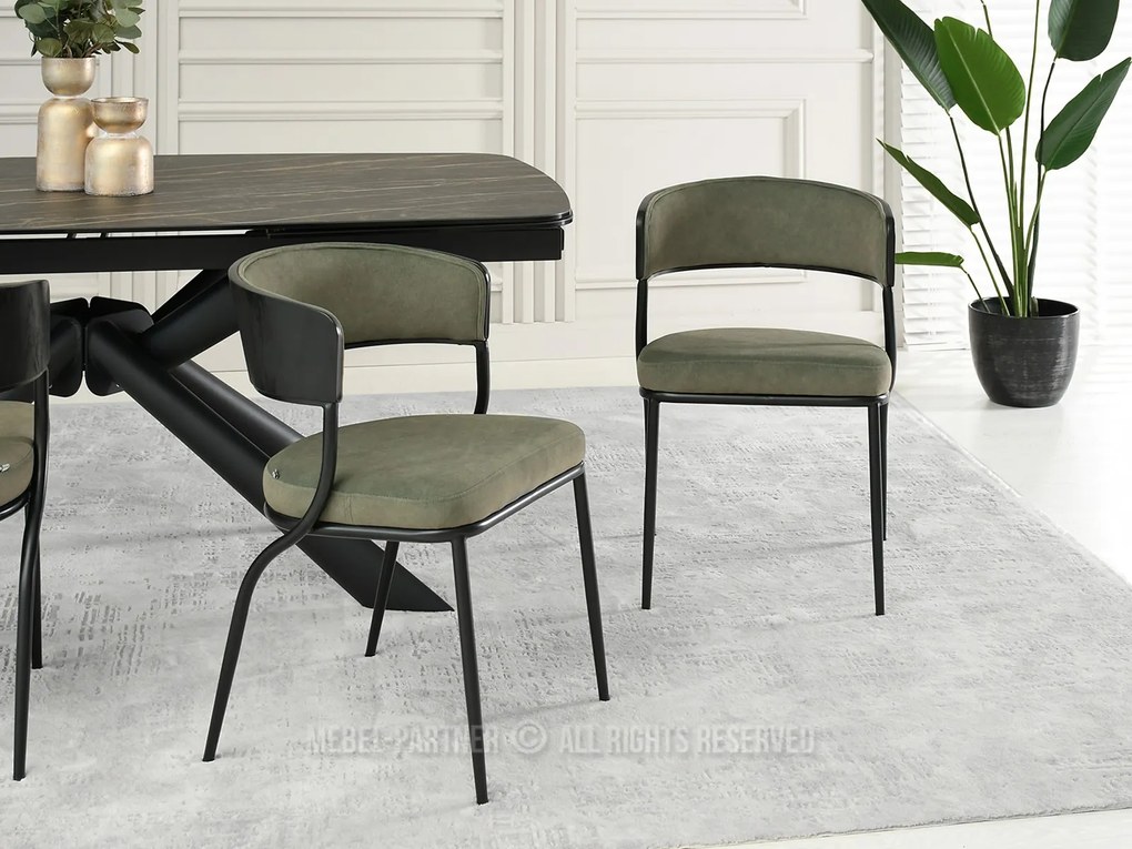 Scaun Marta K (khaki + negru). Promo -11%. 1111148